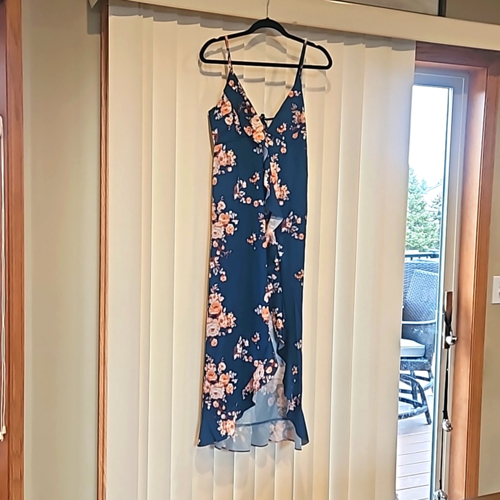 Faux wrap dress